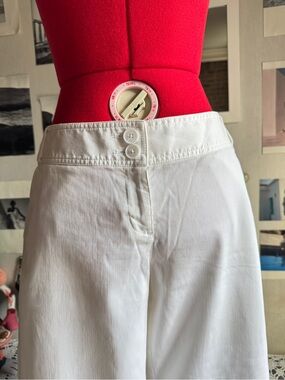 Ann Taylor White mid rise Cotton Pants